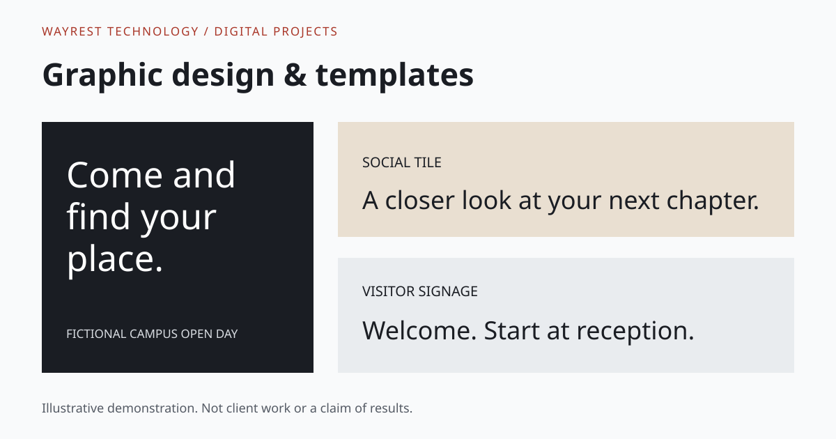 Illustrative preview: Graphic design & templates.